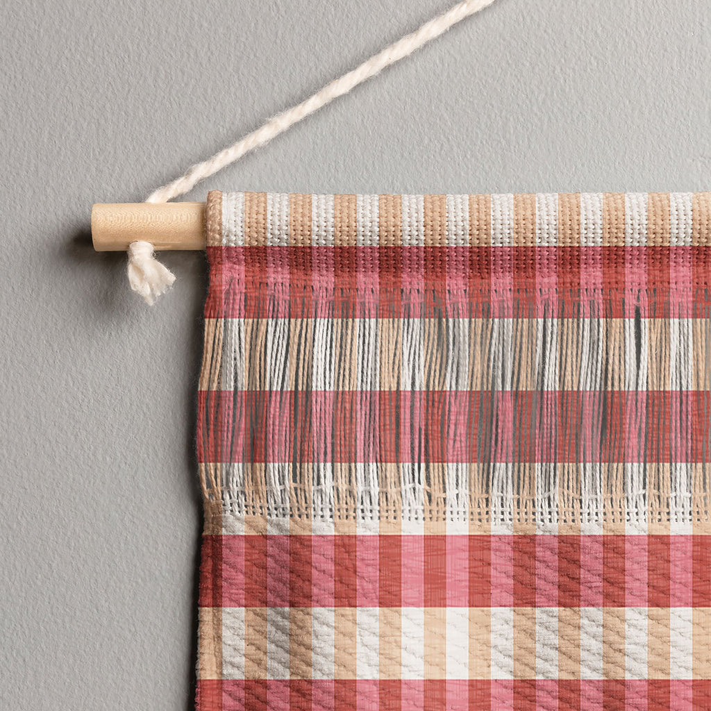 Avenie Cozy Gingham Wall Hanging Portrait