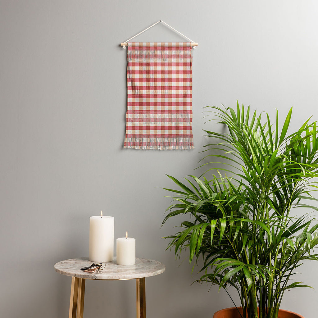 Avenie Cozy Gingham Wall Hanging Portrait