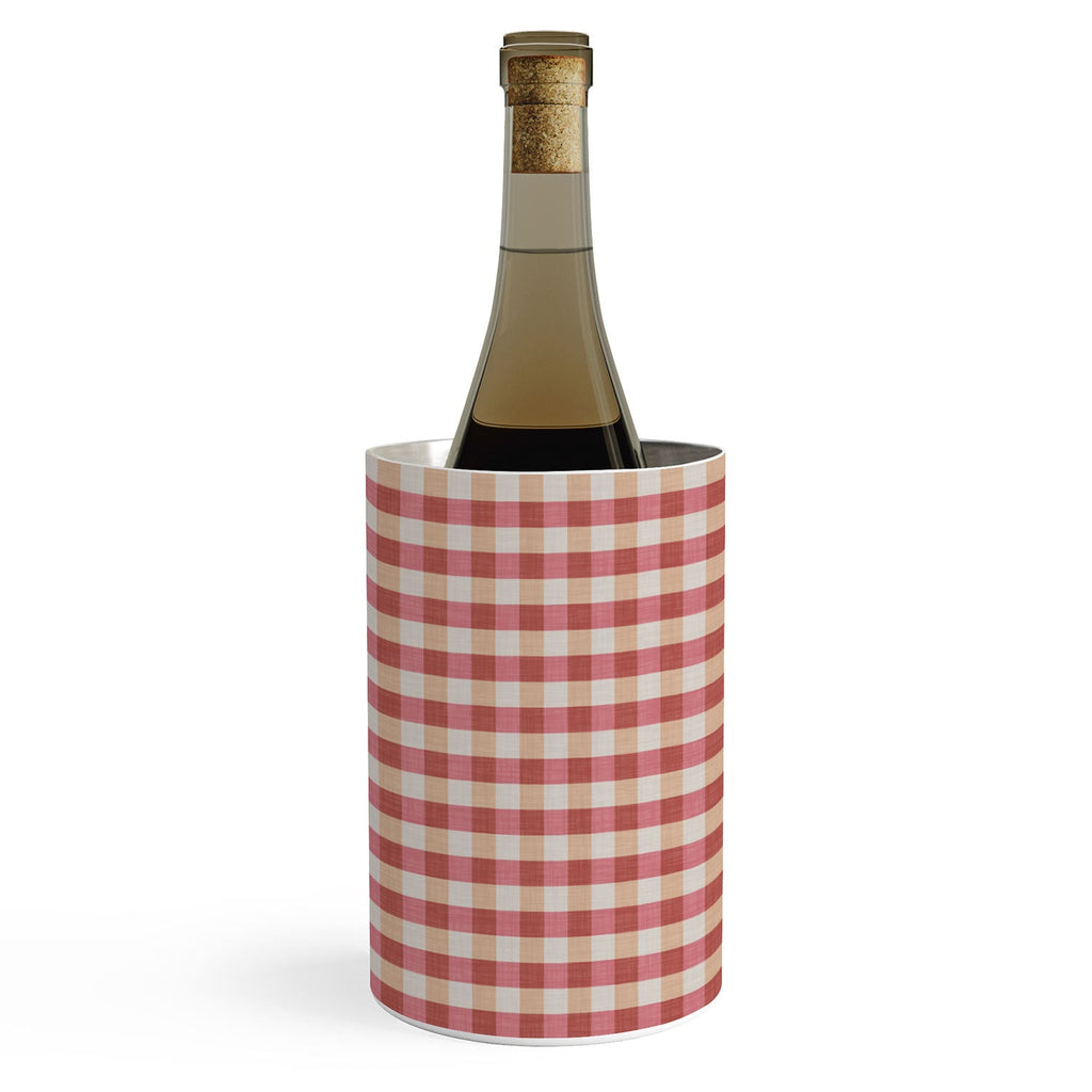 Avenie Cozy Gingham Wine Chiller