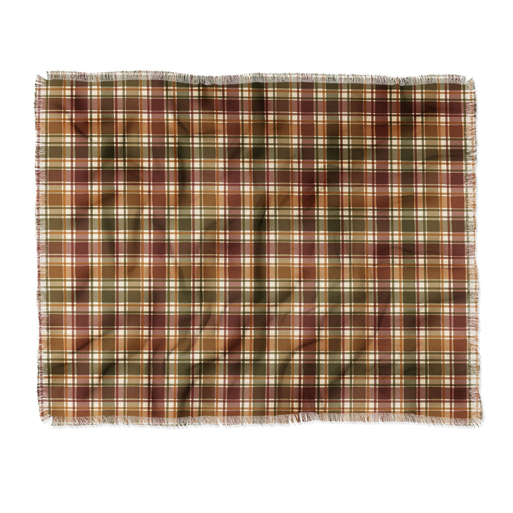 Avenie Cozy Vintage Plaid Throw Blanket