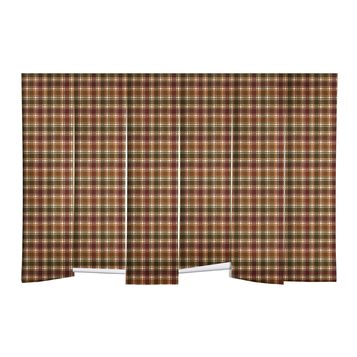 Avenie Cozy Vintage Plaid Wall Mural