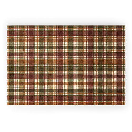 Avenie Cozy Vintage Plaid Welcome Mat