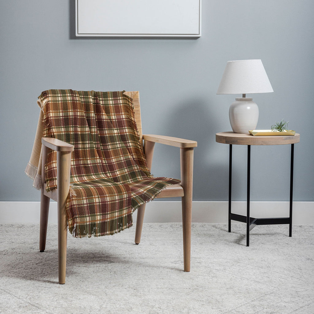 Avenie Cozy Vintage Plaid Throw Blanket