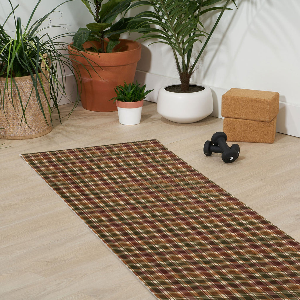 Avenie Cozy Vintage Plaid Yoga Mat