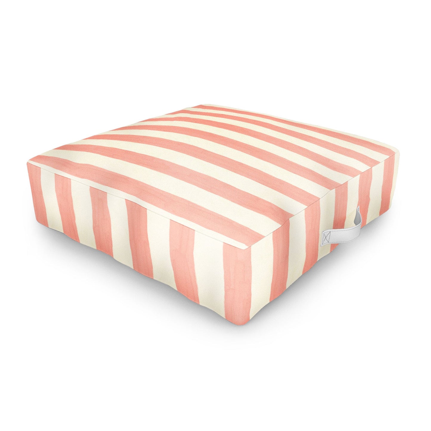 Avenie Fruit Salad Collection Stripes Outdoor Floor Cushion