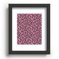Avenie Leopard Print Coral Pink Recessed Framing Rectangle