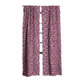 Avenie Leopard Print Coral Pink Blackout Window Curtain