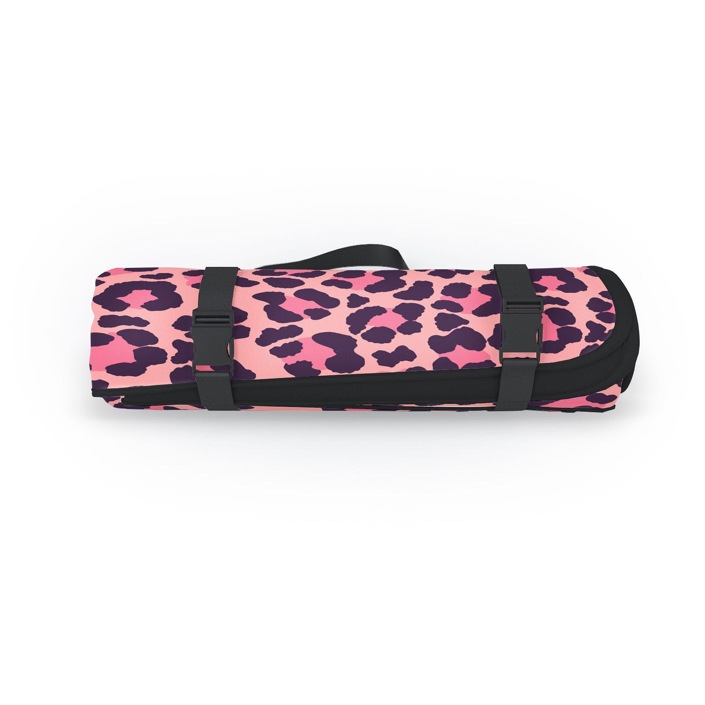 Avenie Leopard Print Coral Pink Picnic Blanket