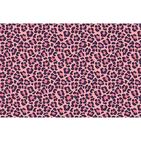 Avenie Leopard Print Coral Pink Wall Mural