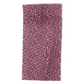 Avenie Leopard Print Coral Pink Beach Towel