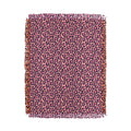 Avenie Leopard Print Coral Pink Throw Blanket