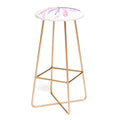 Avenie Luna Moth Blue Violet Bar Stool