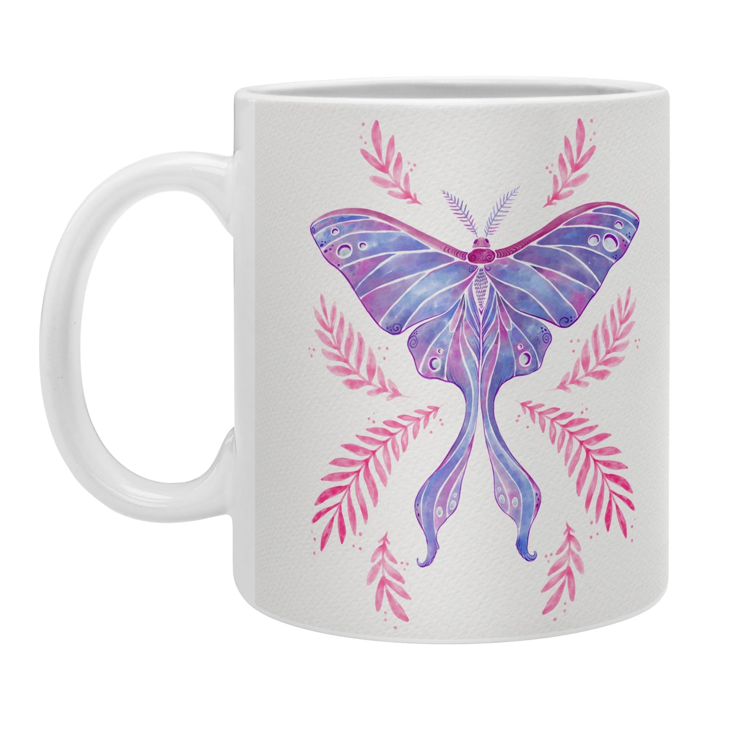 Avenie Luna Moth Blue Violet Coffee Mug