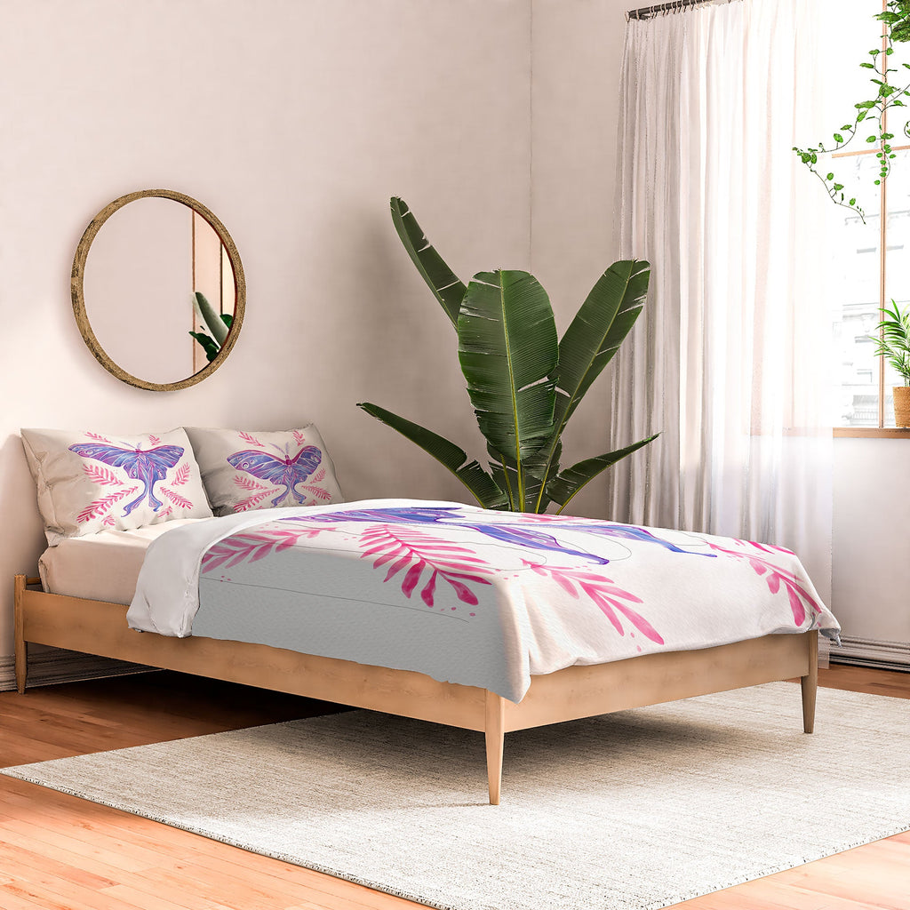 Avenie Luna Moth Blue Violet Comforter