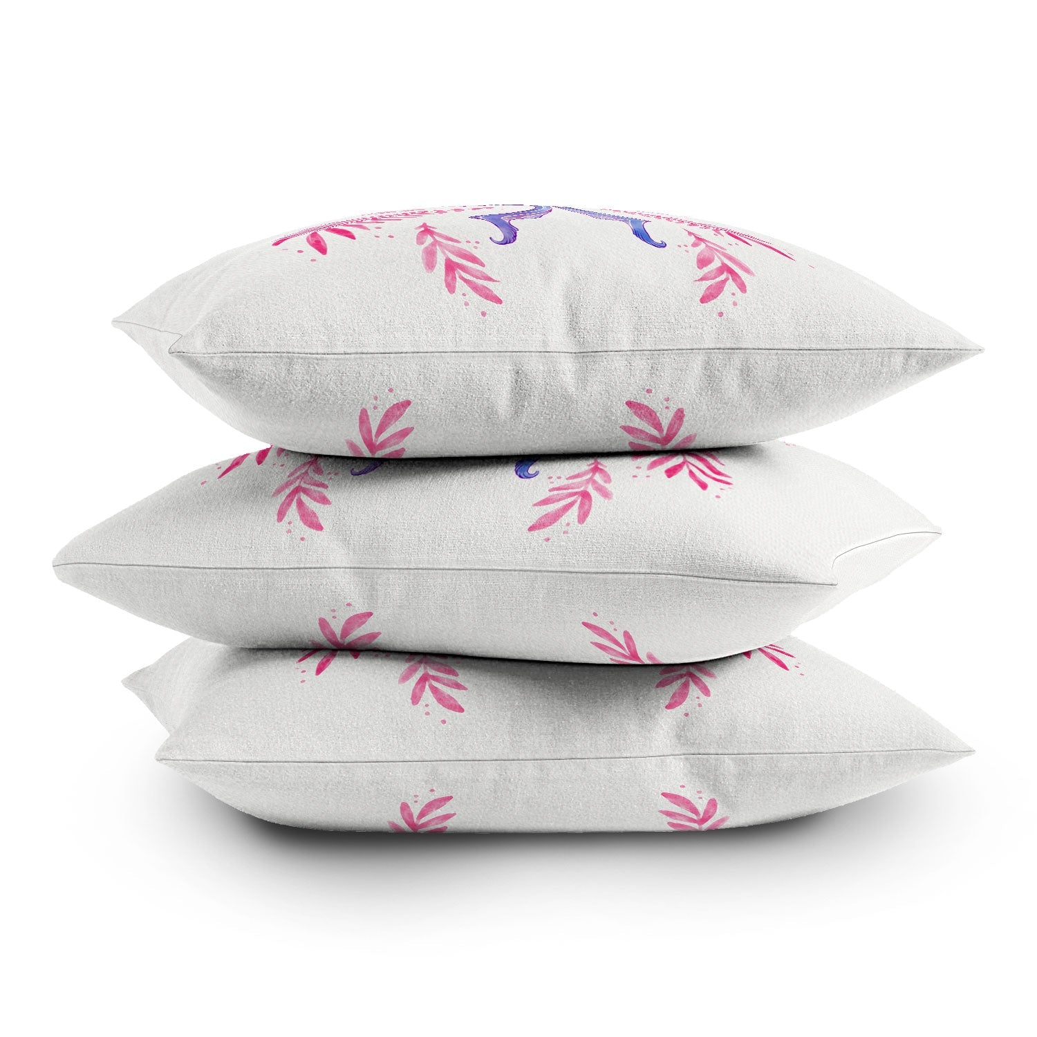 Avenie Luna Moth Blue Violet Outdoor Throw Pillow