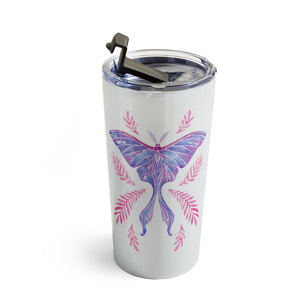 Avenie Luna Moth Blue Violet Travel Mug