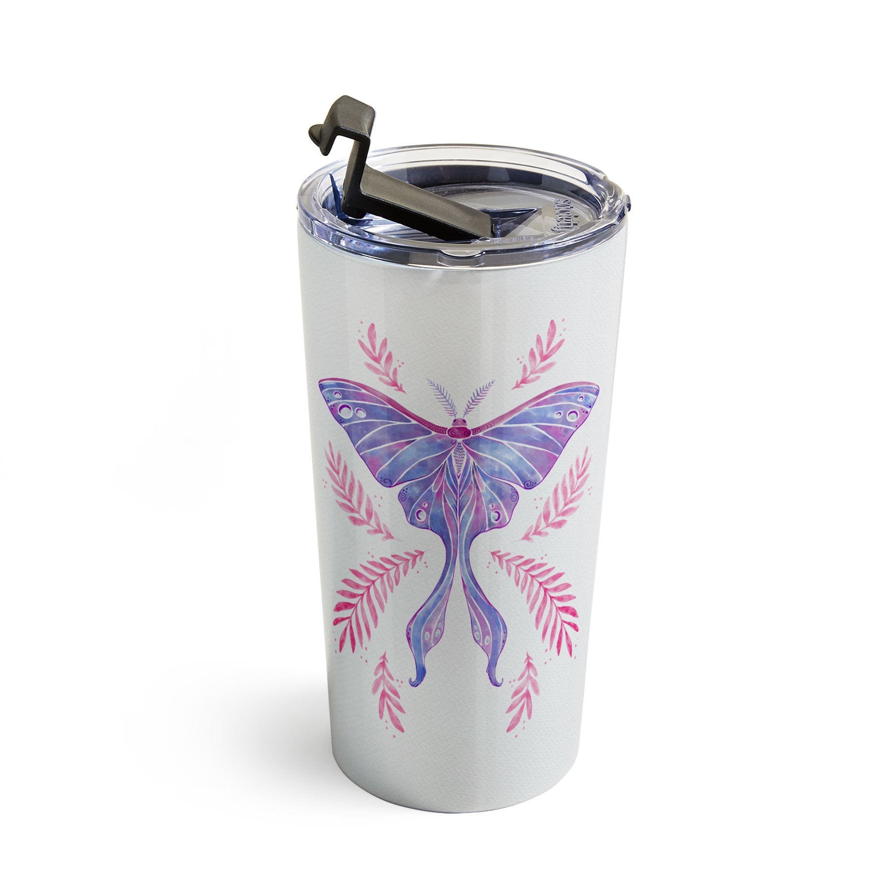 Avenie Luna Moth Blue Violet Travel Mug