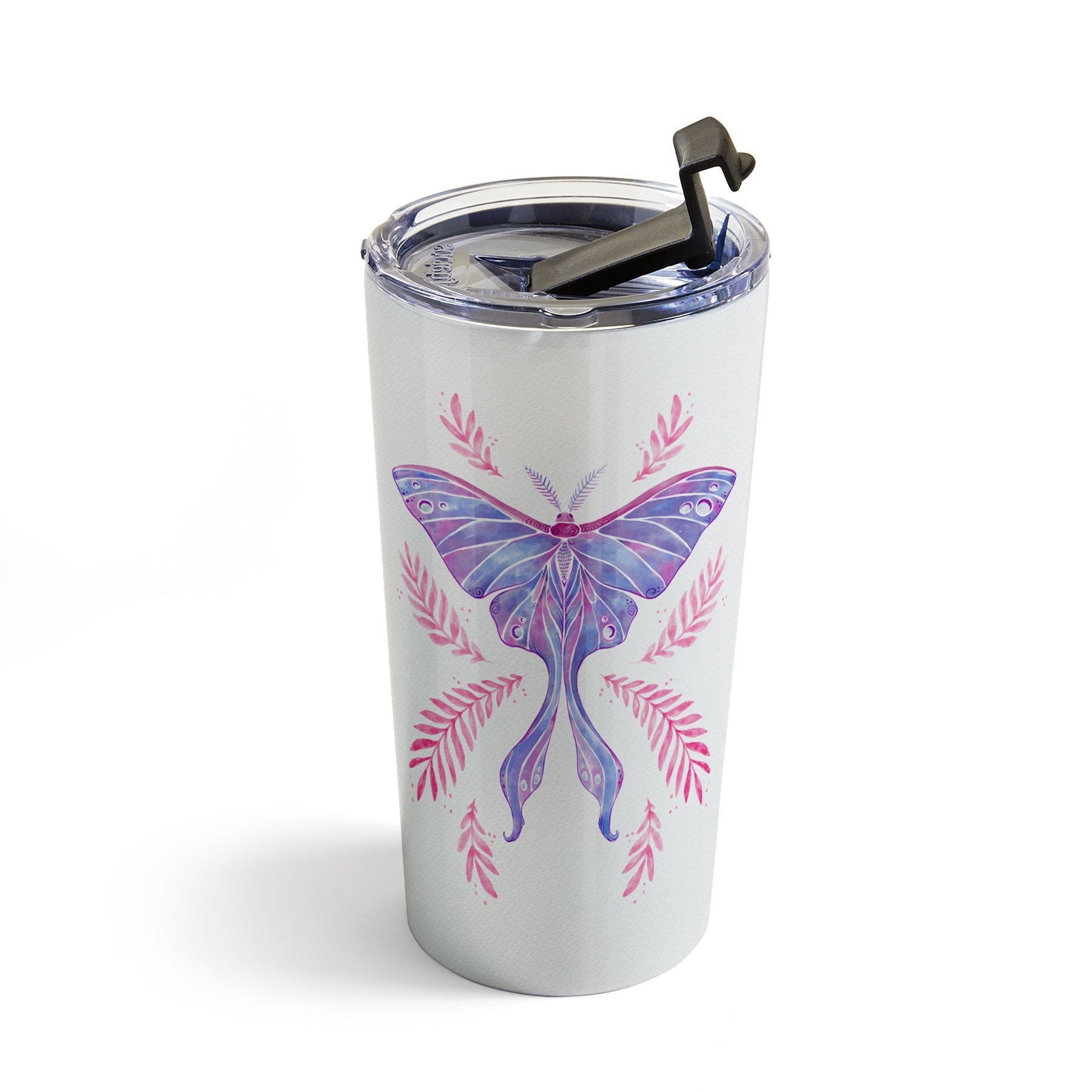 Avenie Luna Moth Blue Violet Travel Mug