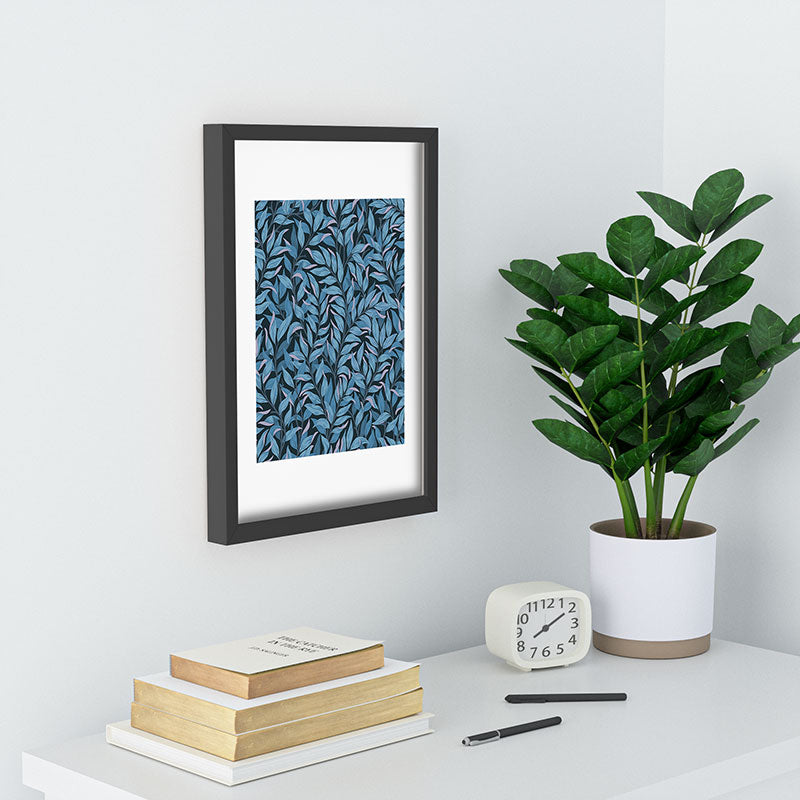 Avenie Romantic Botanica III Recessed Framing Rectangle