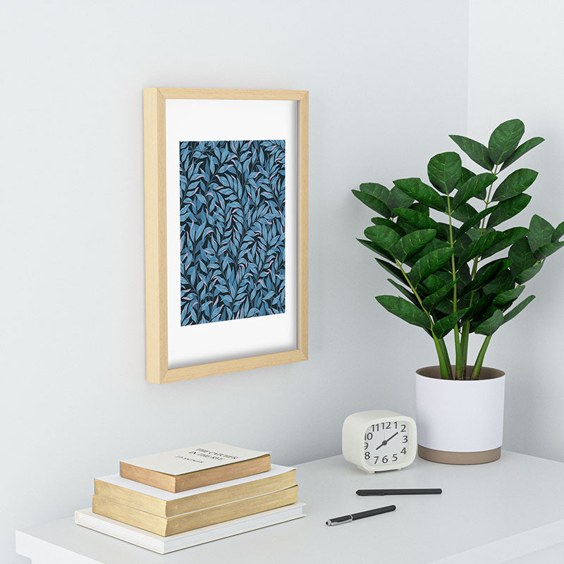Avenie Romantic Botanica III Recessed Framing Rectangle