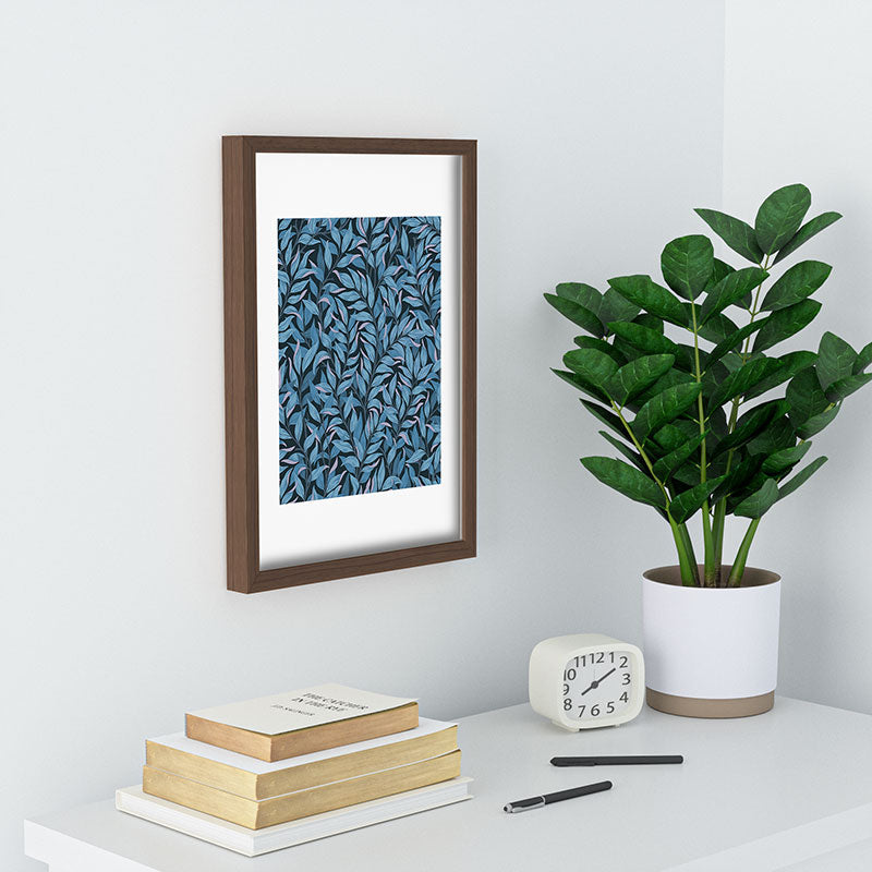 Avenie Romantic Botanica III Recessed Framing Rectangle
