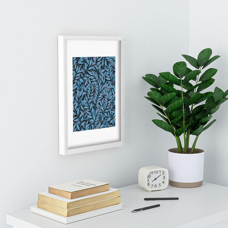 Avenie Romantic Botanica III Recessed Framing Rectangle