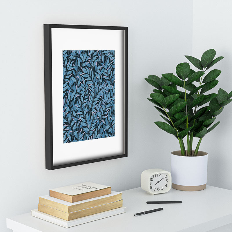 Avenie Romantic Botanica III Recessed Framing Rectangle