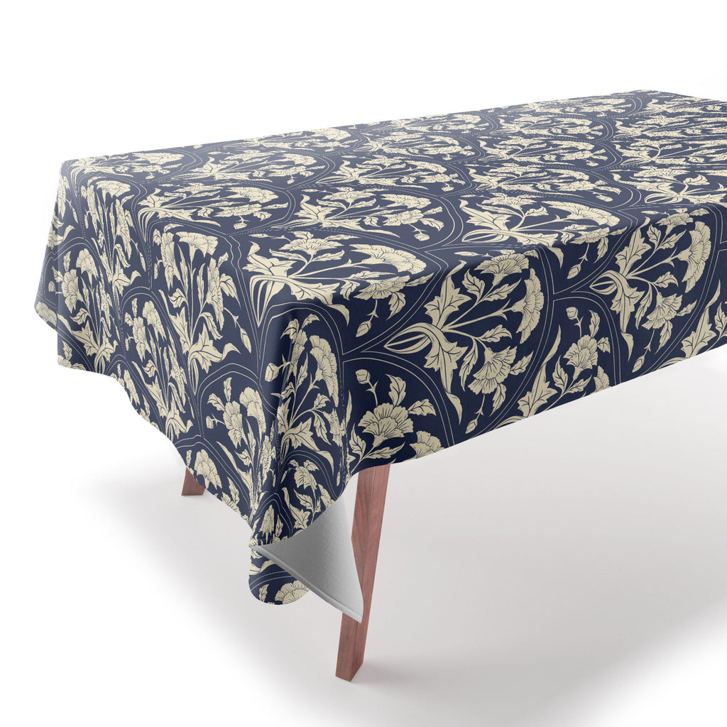 Avenie Victorian Botanical Cornflower Tablecloth