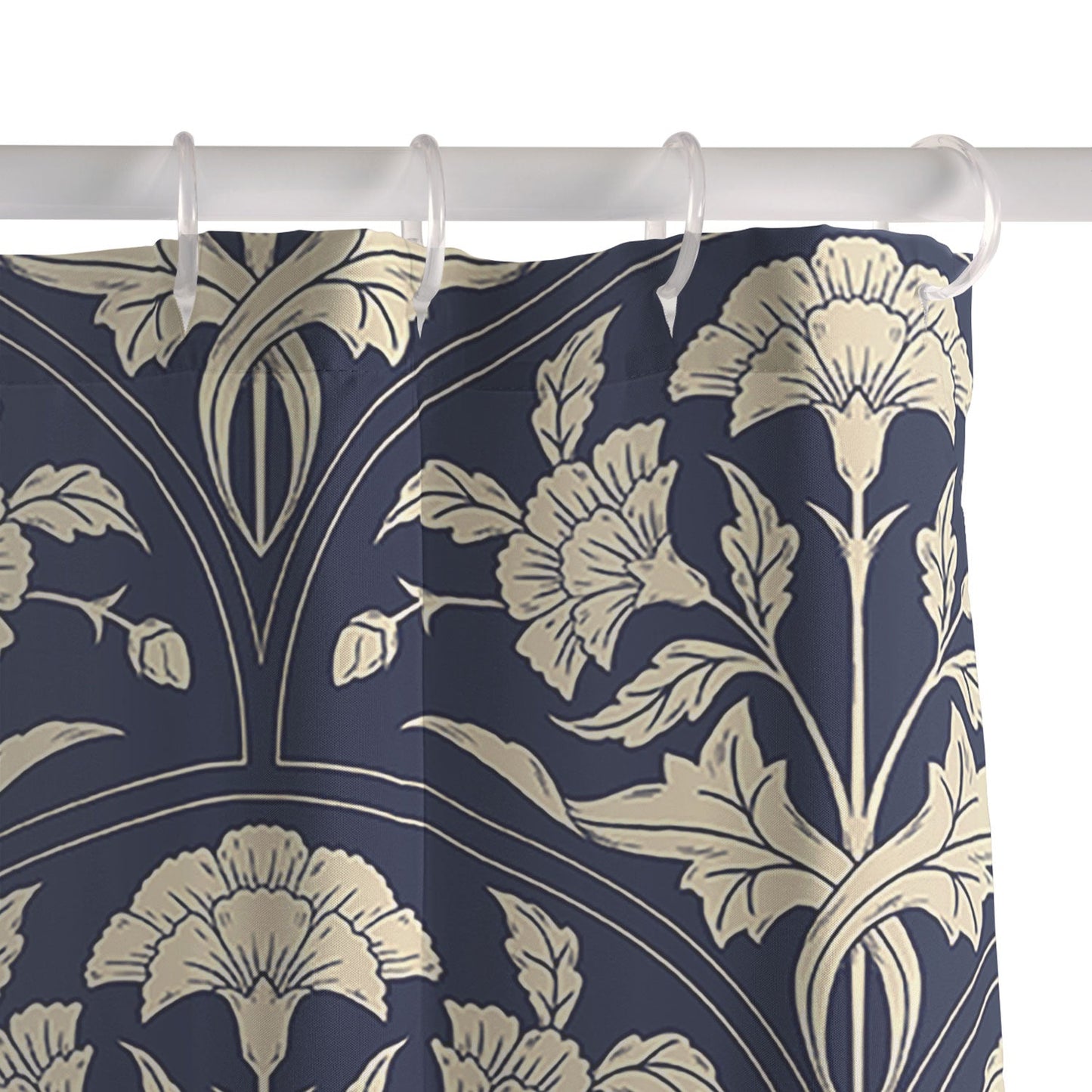 Avenie Victorian Botanical Cornflower Shower Curtain