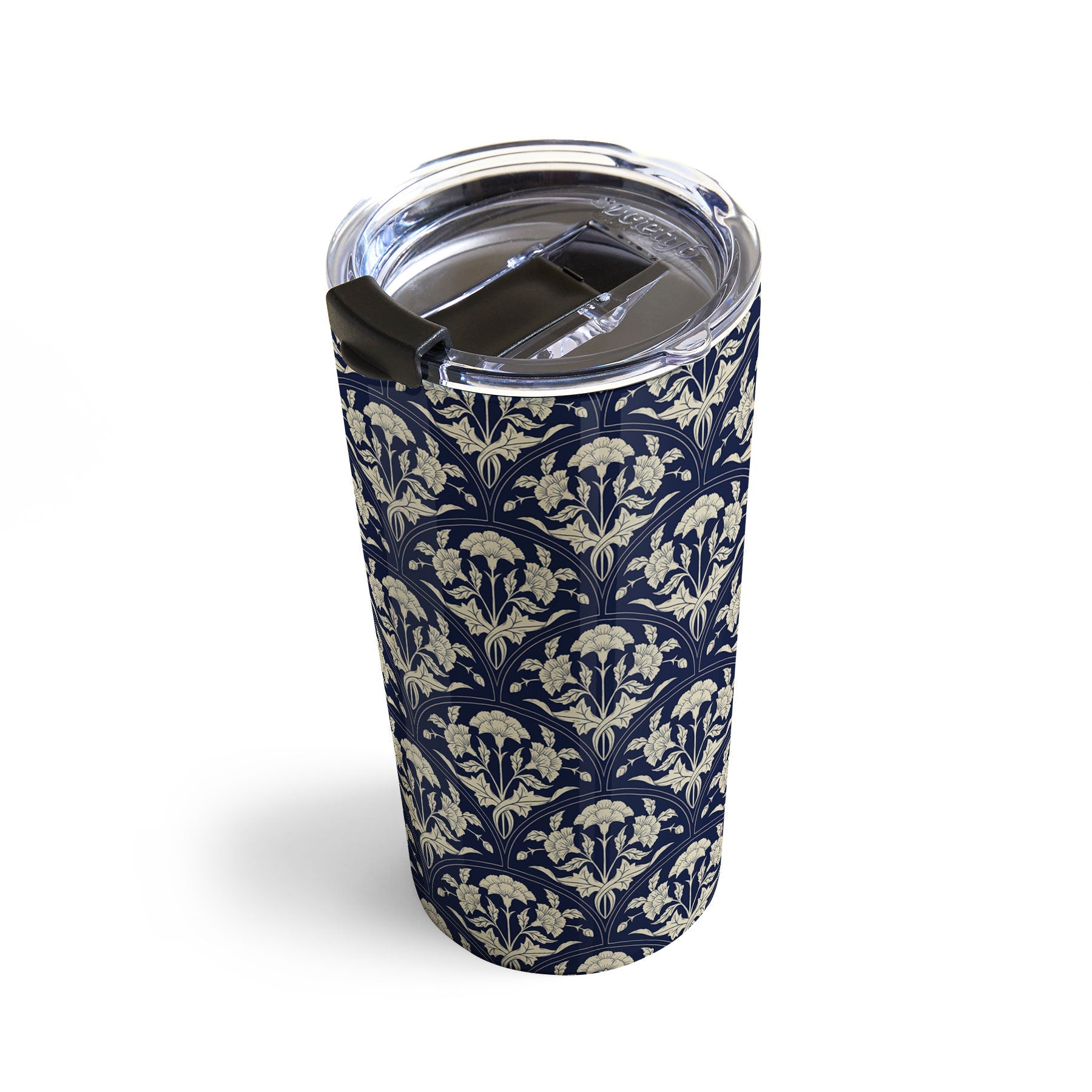 Avenie Victorian Botanical Cornflower Travel Mug