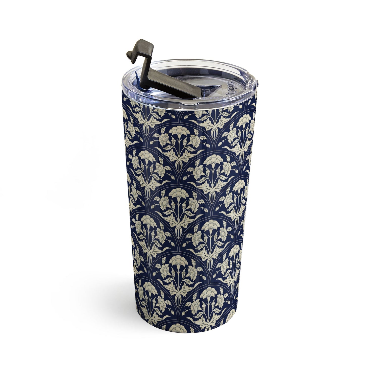 Avenie Victorian Botanical Cornflower Travel Mug