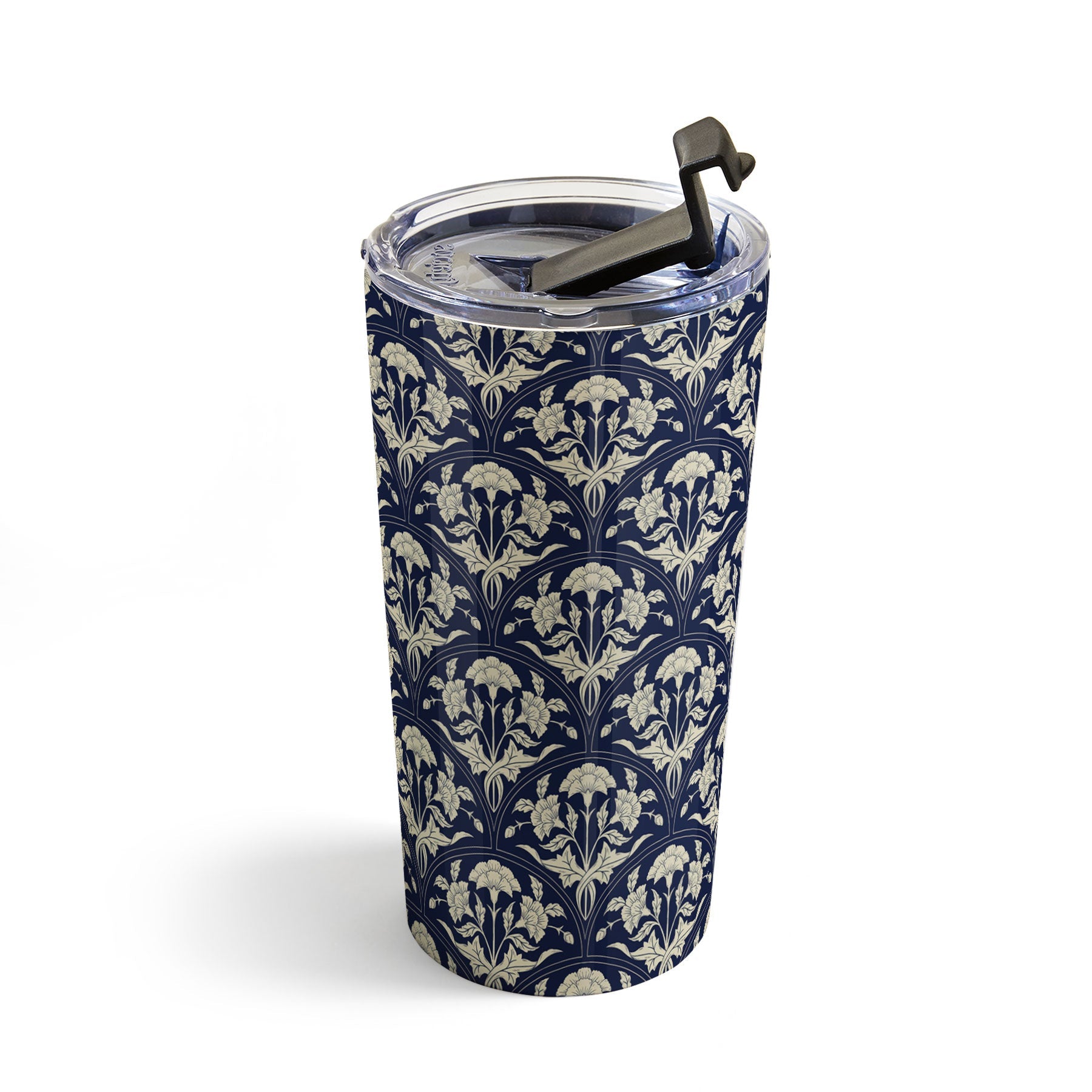 Avenie Victorian Botanical Cornflower Travel Mug