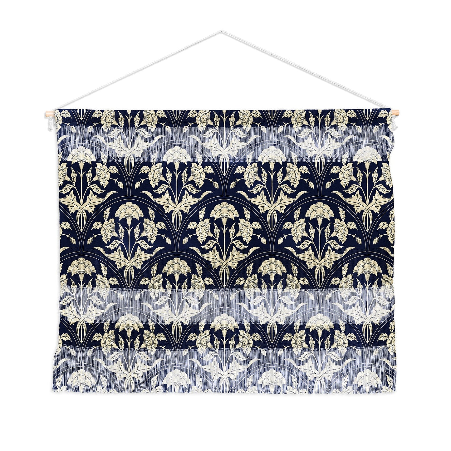Avenie Victorian Botanical Cornflower Wall Hanging Landscape
