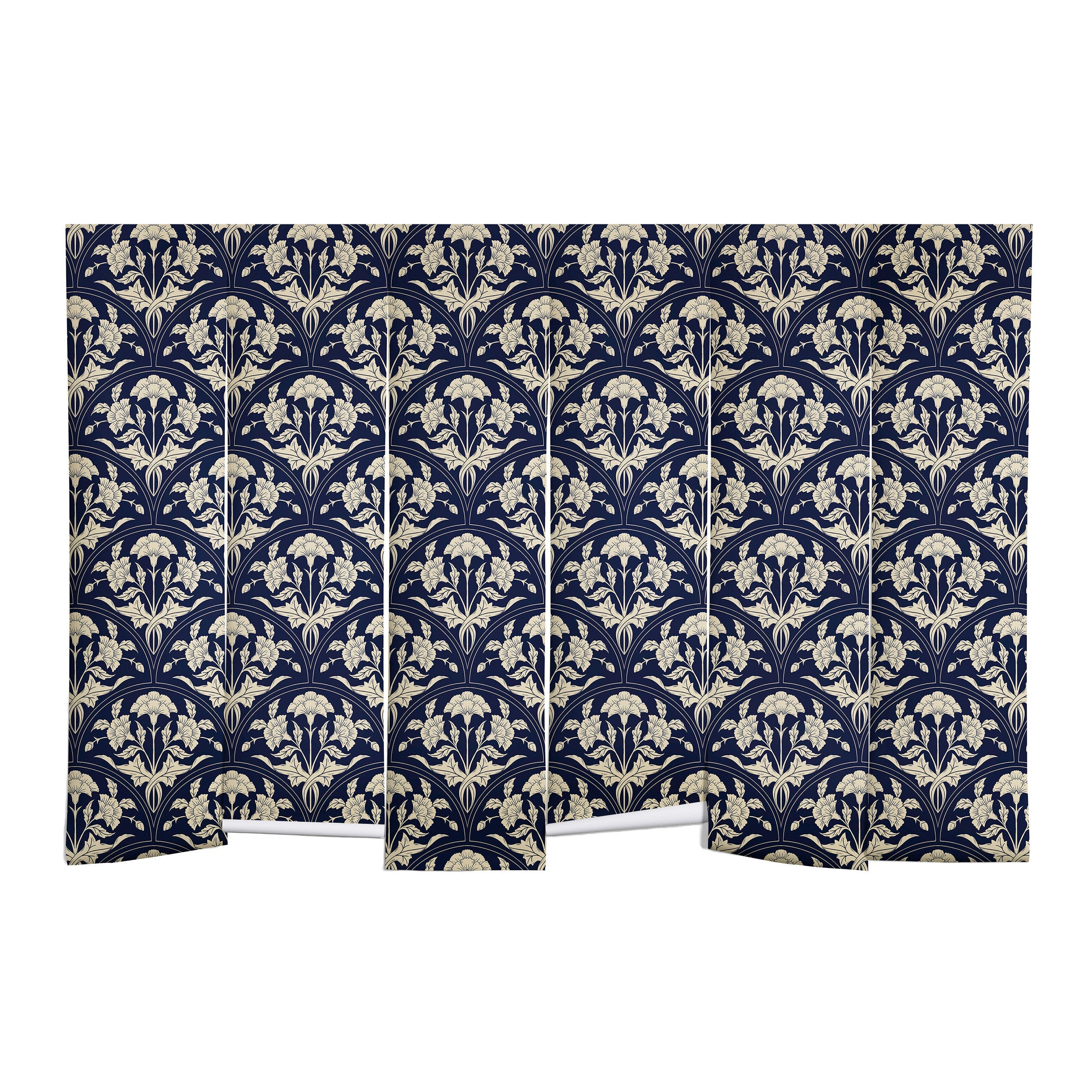 Avenie Victorian Botanical Cornflower Wall Mural