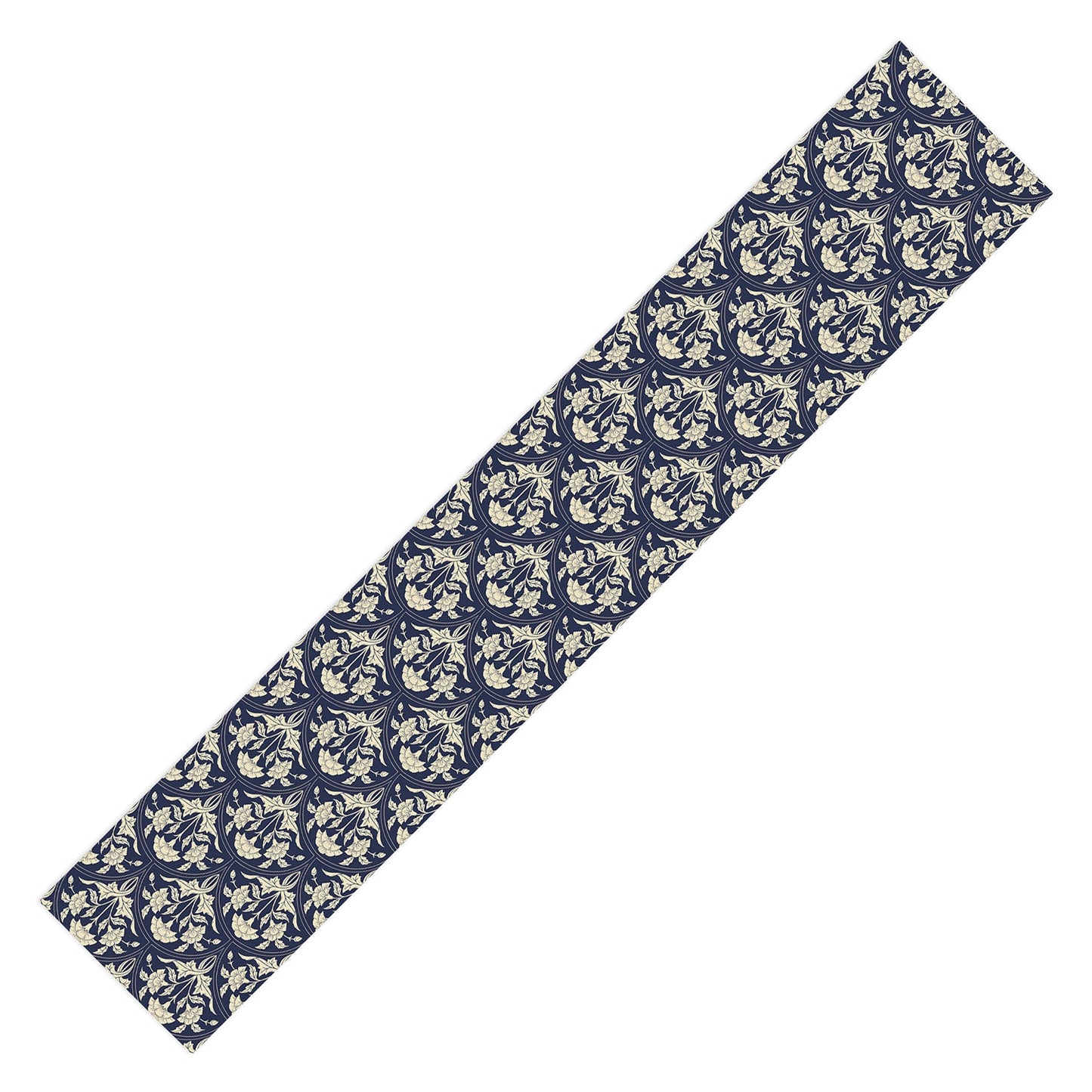 Avenie Victorian Botanical Cornflower Table Runner
