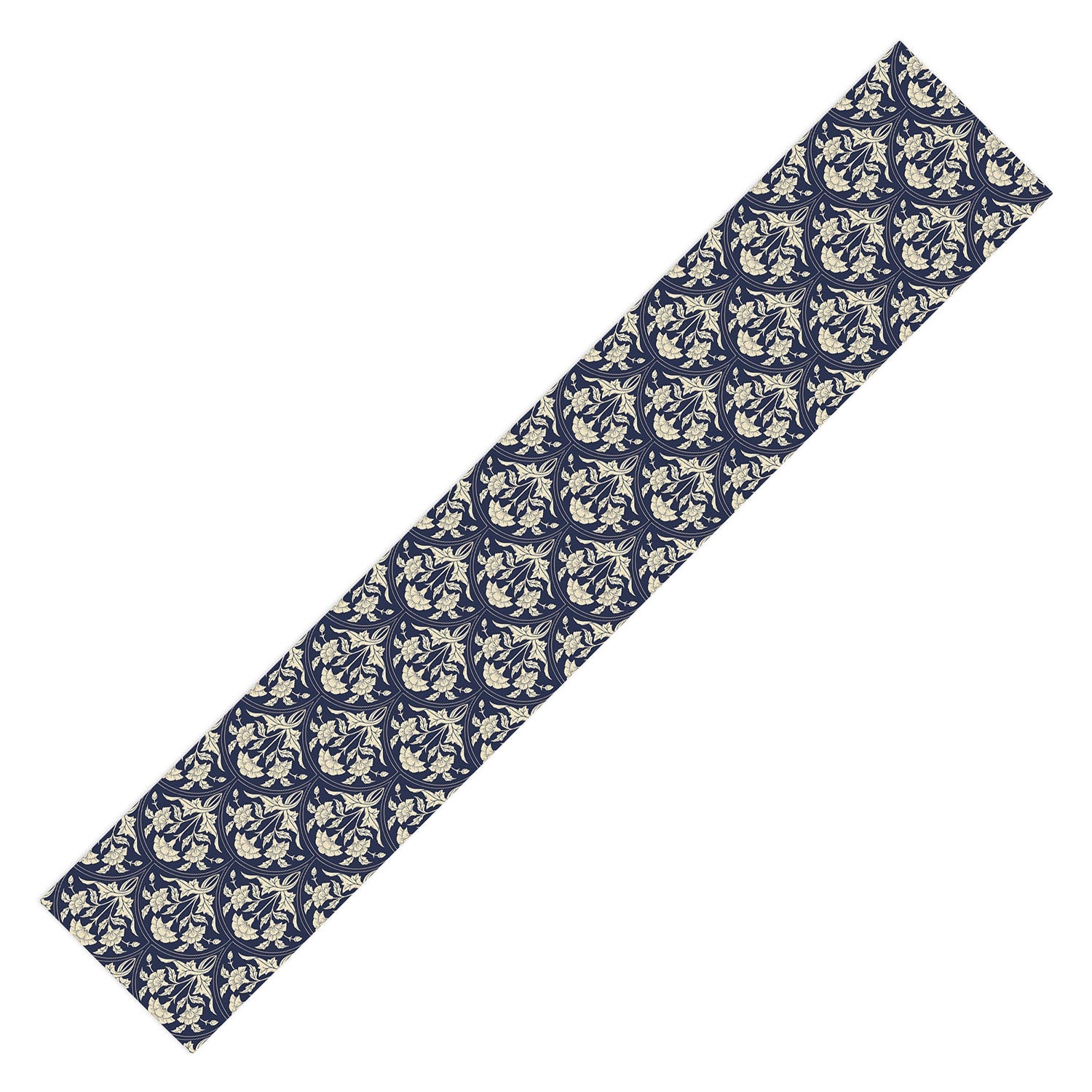 Avenie Victorian Botanical Cornflower Table Runner
