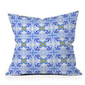 Design by Spark Dolce Vita Flourish Tile Throw Pillow