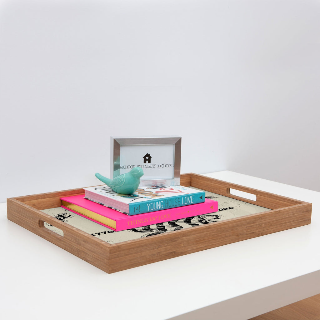 DENY Designs Let Freedom Ring Block Rectangular Tray