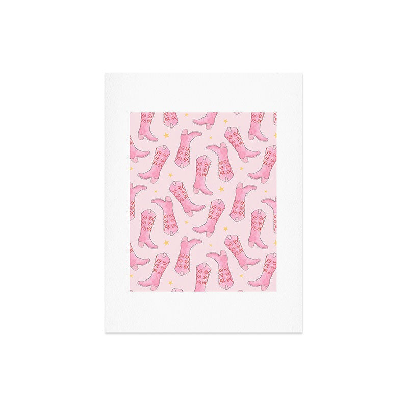 Love_Ryming Stars and Boots Art Print