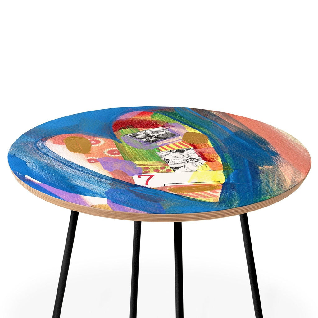 Natalie Baca Lucky in Love Round Side Table