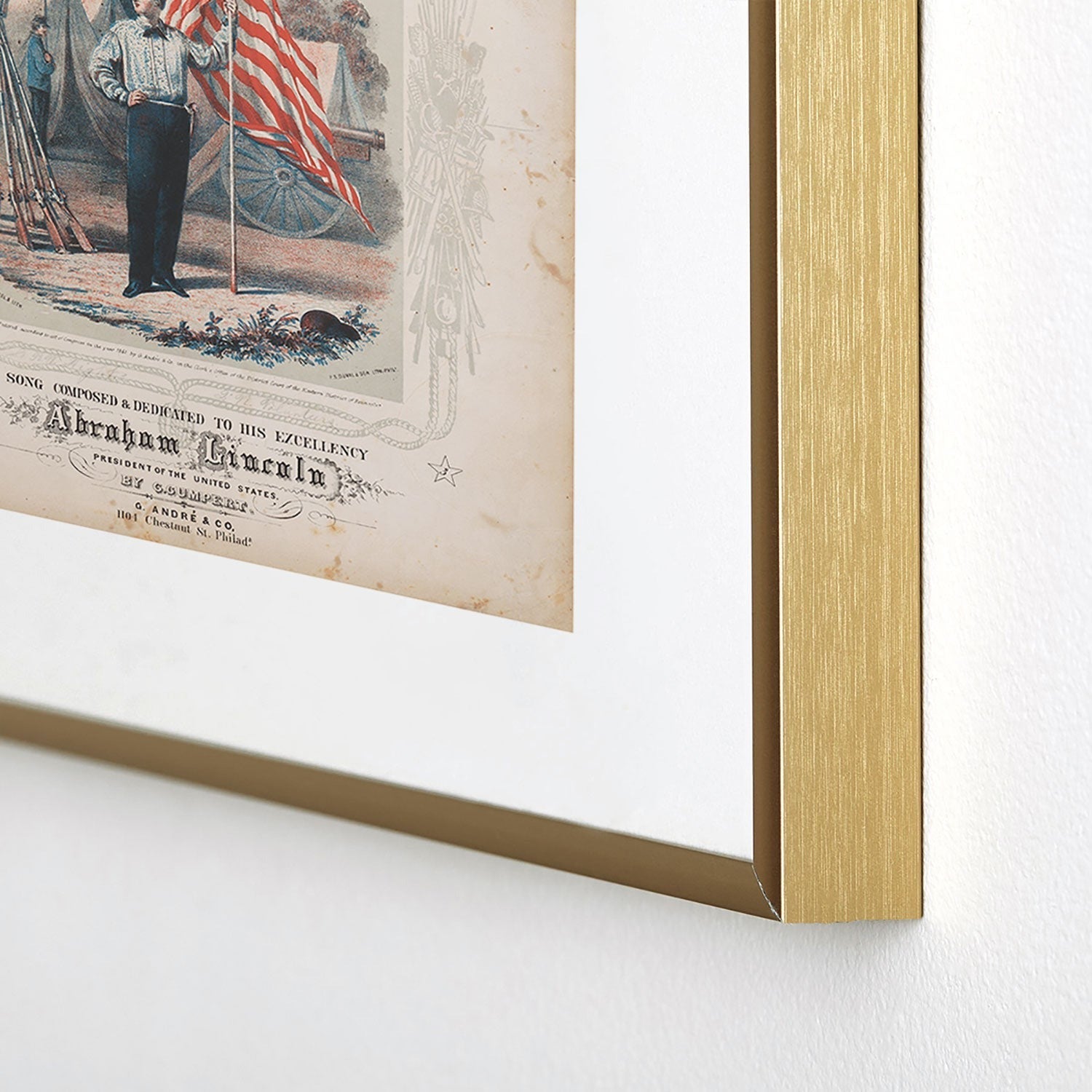 DENY Designs Our Country s Flag Metal Framed Art Print
