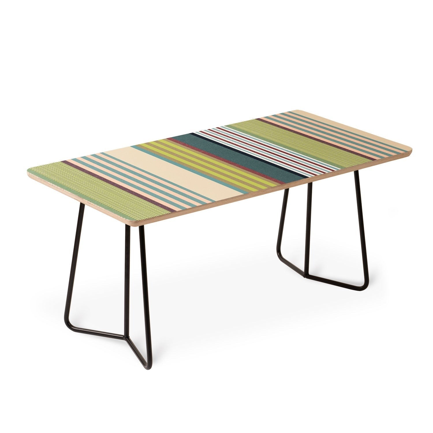 Marta Barragan Camarasa Colorful Stripe Delight Coffee Table