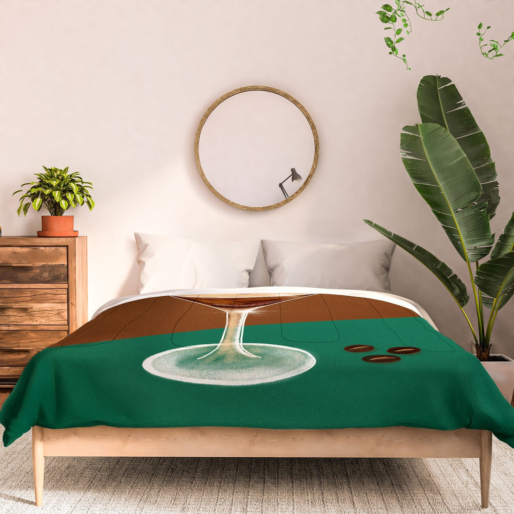 Design by Spark Expresso Martini Coffee Beans Comforter