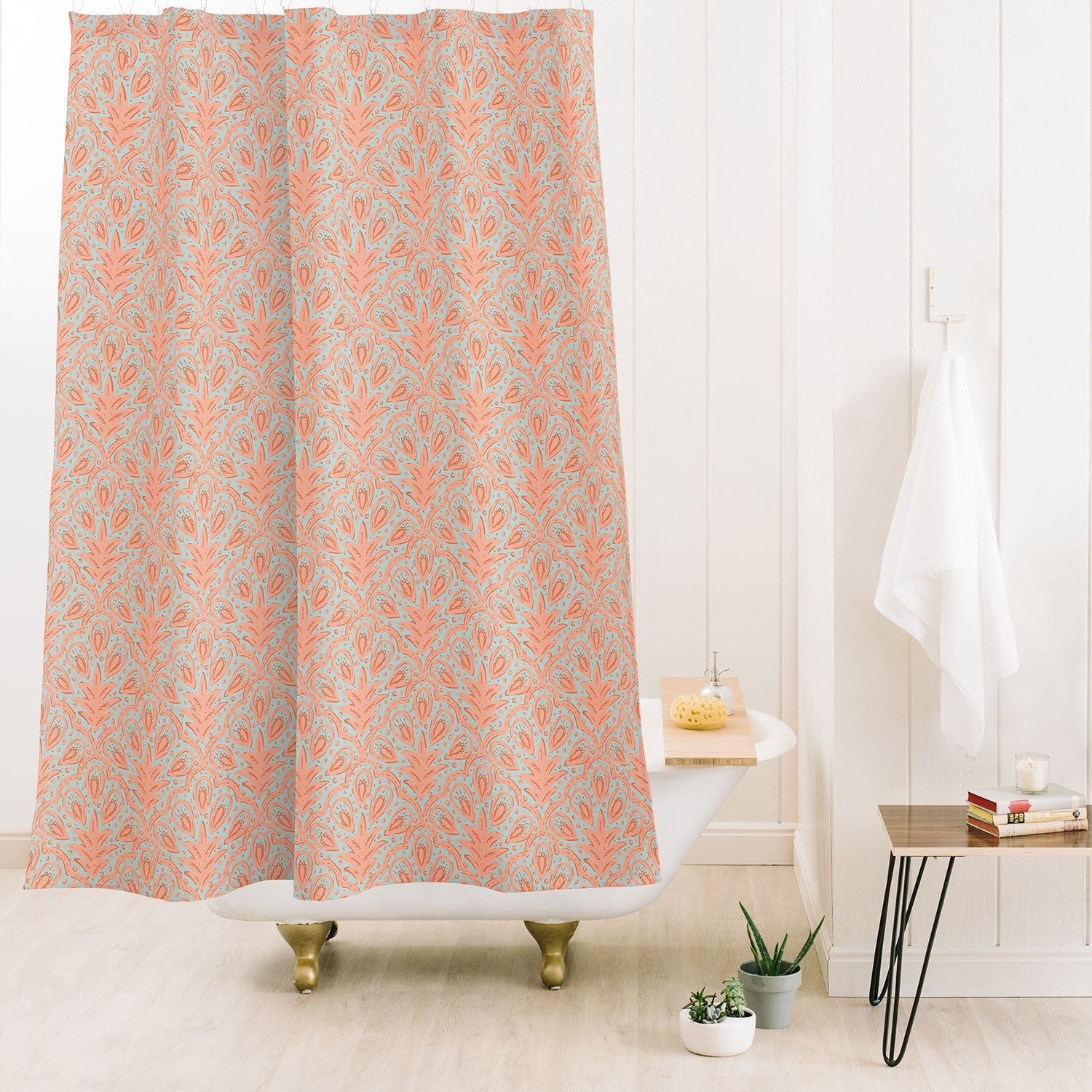 CoastL Studio Palm Scallop Shower Curtain