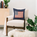 DENY Designs Gingham Flag Throw Pillow