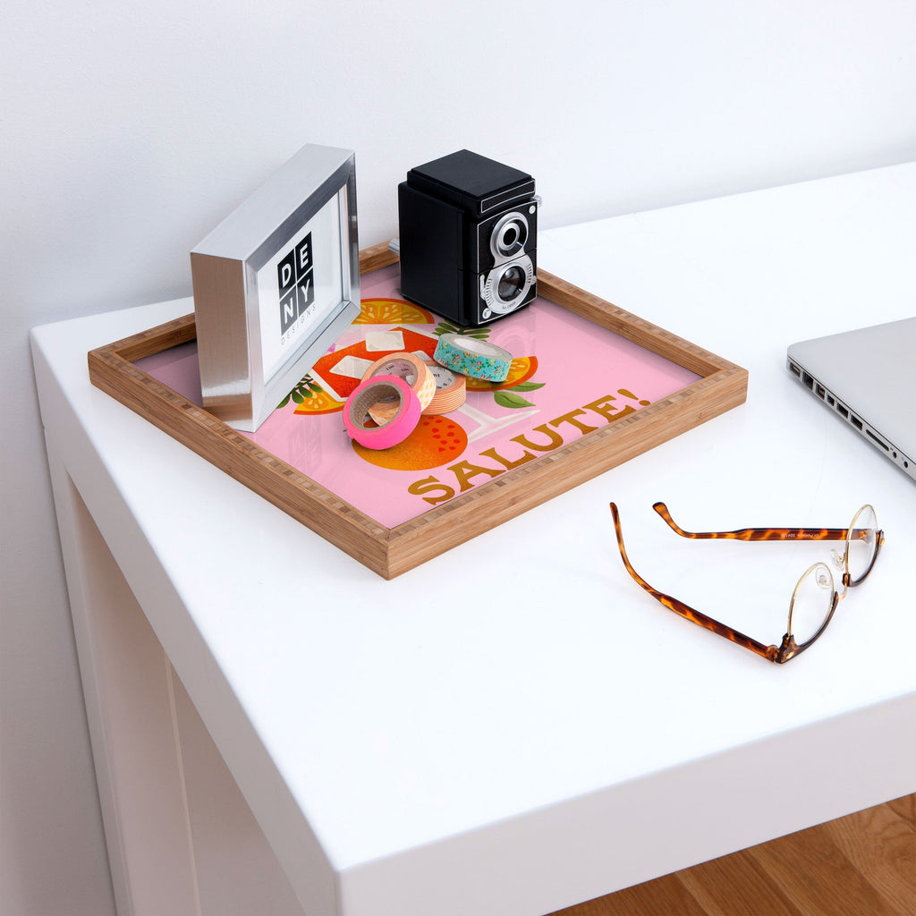 Jessica Molina Orange Spritz Square Tray