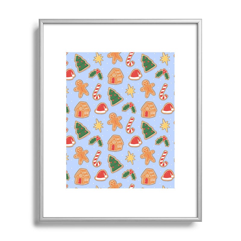 Love_Ryming Christmas Cookies Metal Framed Art Print