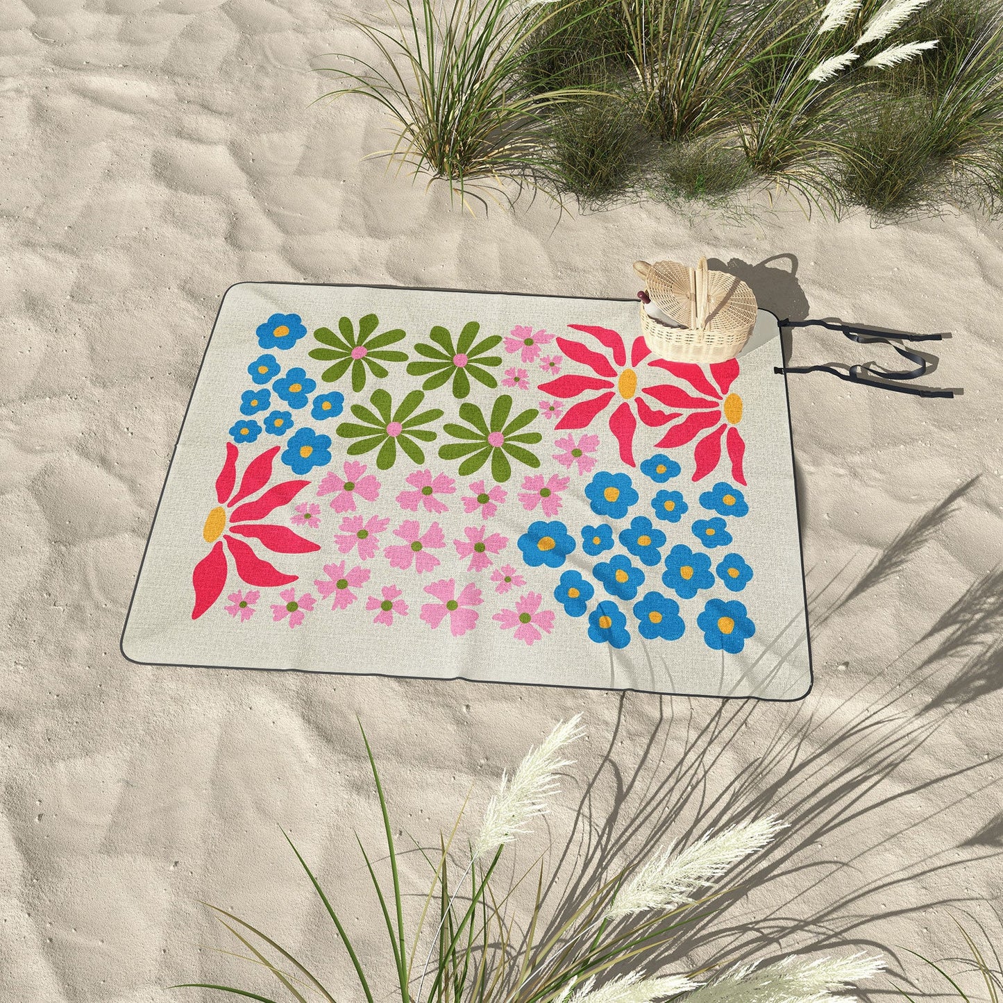 ayeyokp Flower Market 02 Kyoto Picnic Blanket