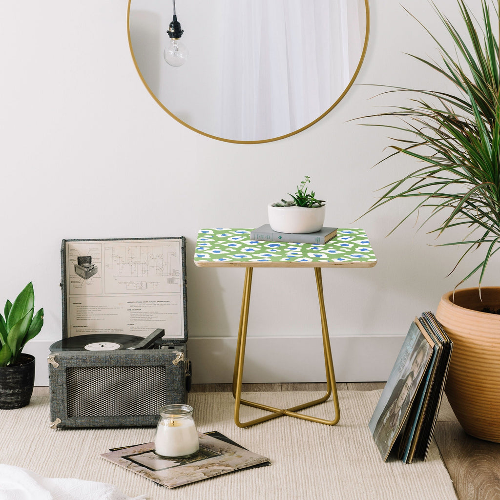 Avenie BR Cheetah Print Side Table