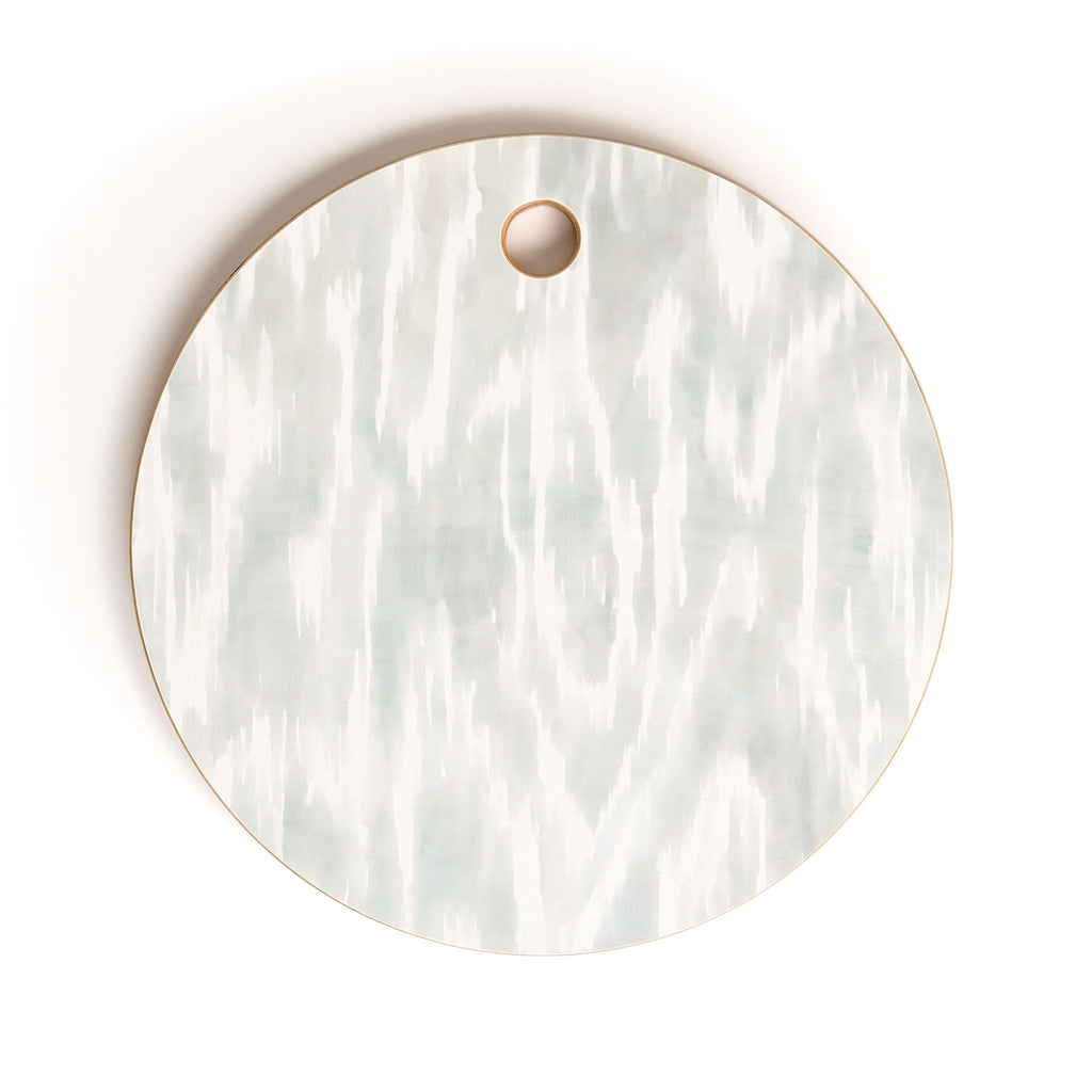 Jacqueline Maldonado Watercolor Wood Grain Cutting Board Round